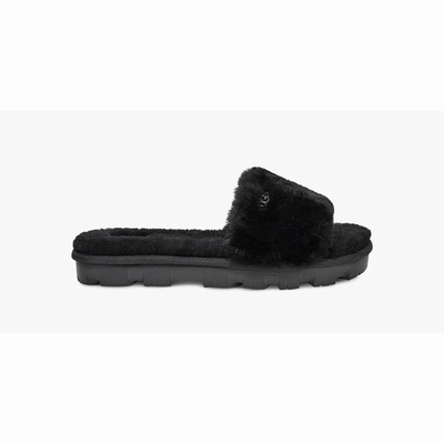 Chinelos UGG Cozette Mulher Pretas | PT-SXVAM